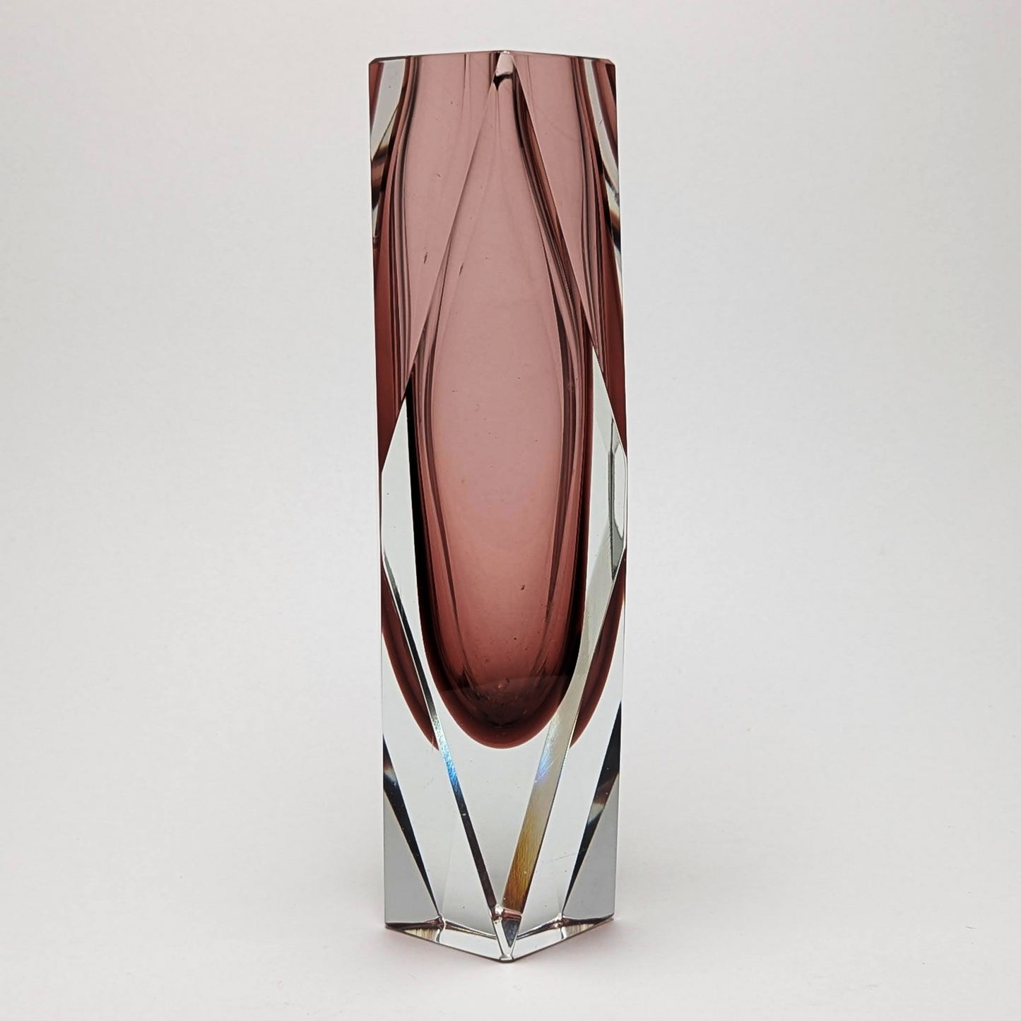 10" Cranberry Sommerso Vase