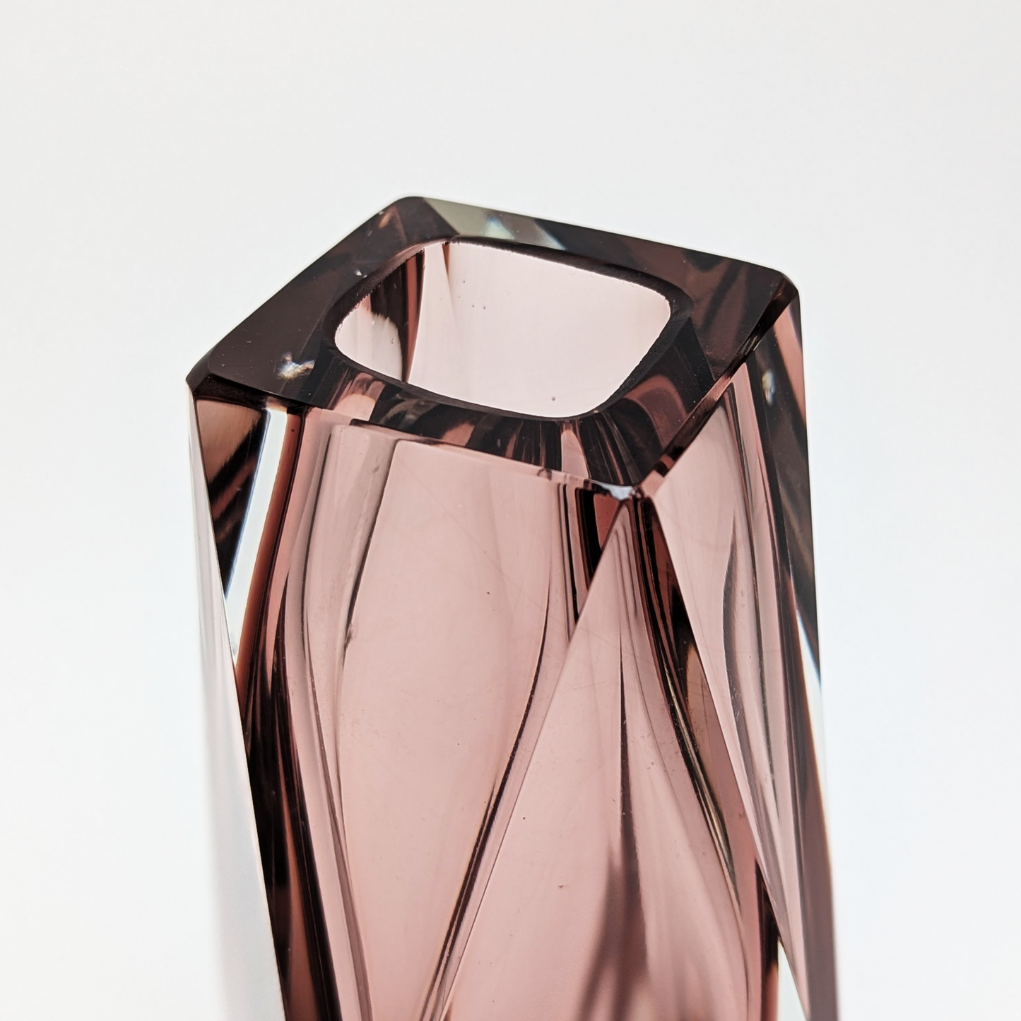 10" Cranberry Sommerso Vase