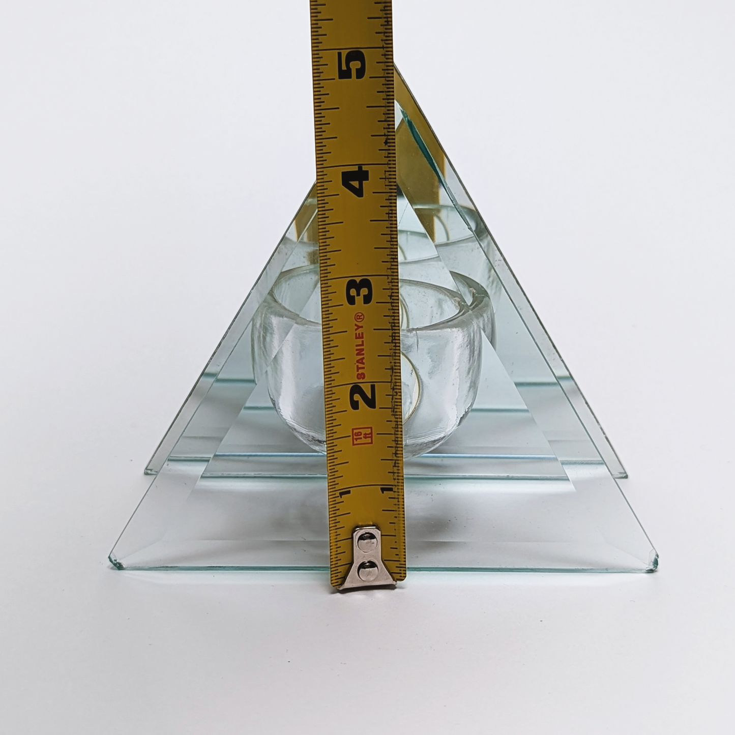Handcrafted Candlesticks - Triangular Glass Votive by Beyond The Village