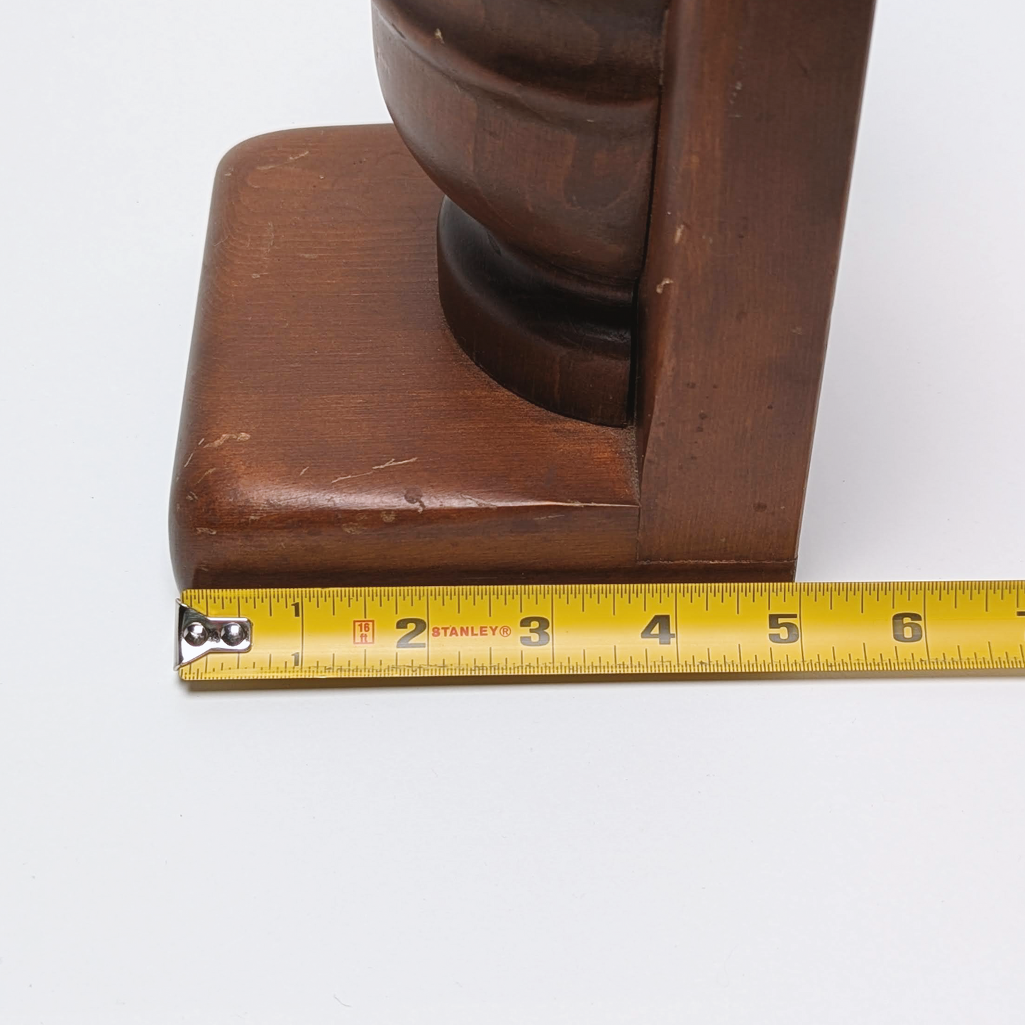 Mid Century Wood Bookend