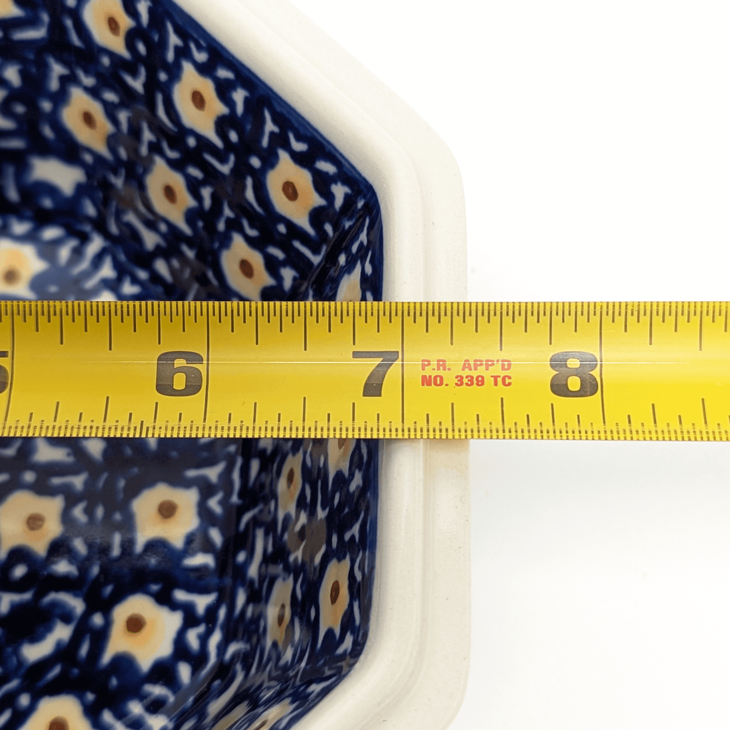 Blue & White Polish Octagonal Bowl | Decorative Bowls | Artisan Bowl