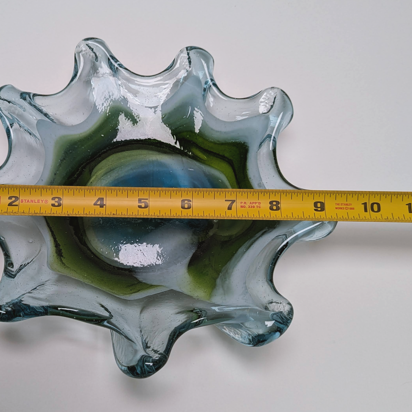 Simple 9" Art Glass Catchall