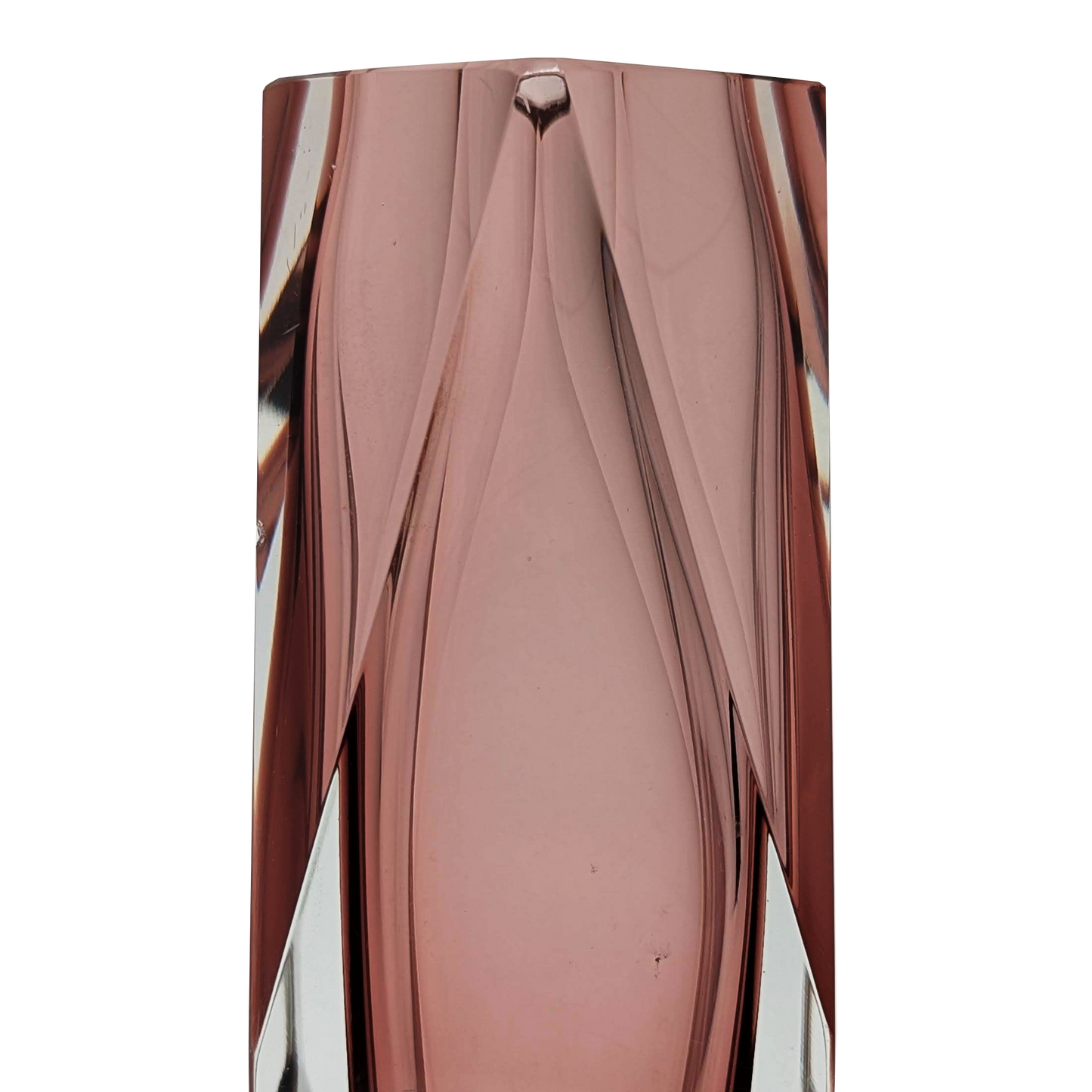10" Cranberry Sommerso Vase