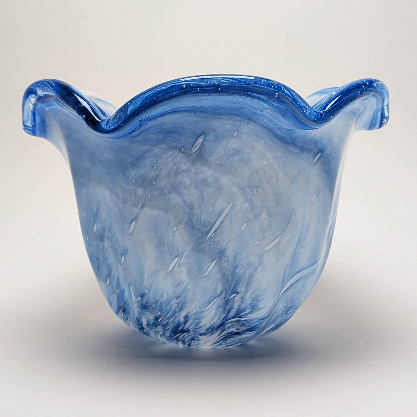 9 X 7 Blue "Murano-style" Bowl