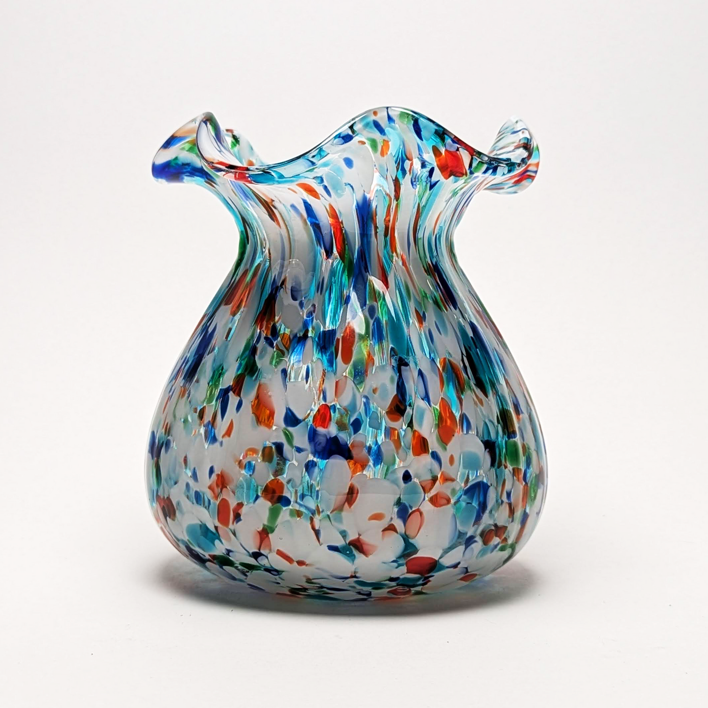 Handcrafted Vase - 6.5" Fratelli Toso Murano Swirl Vase by Beyond The Village