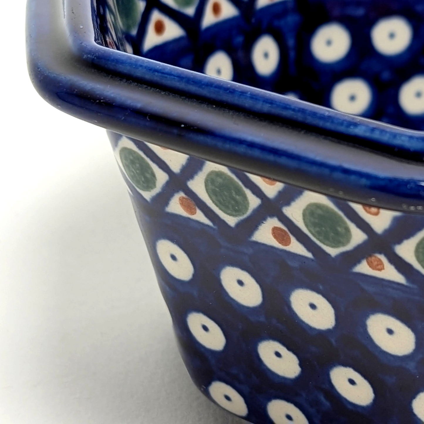 Deep Blue Polish Octagonal Bowl