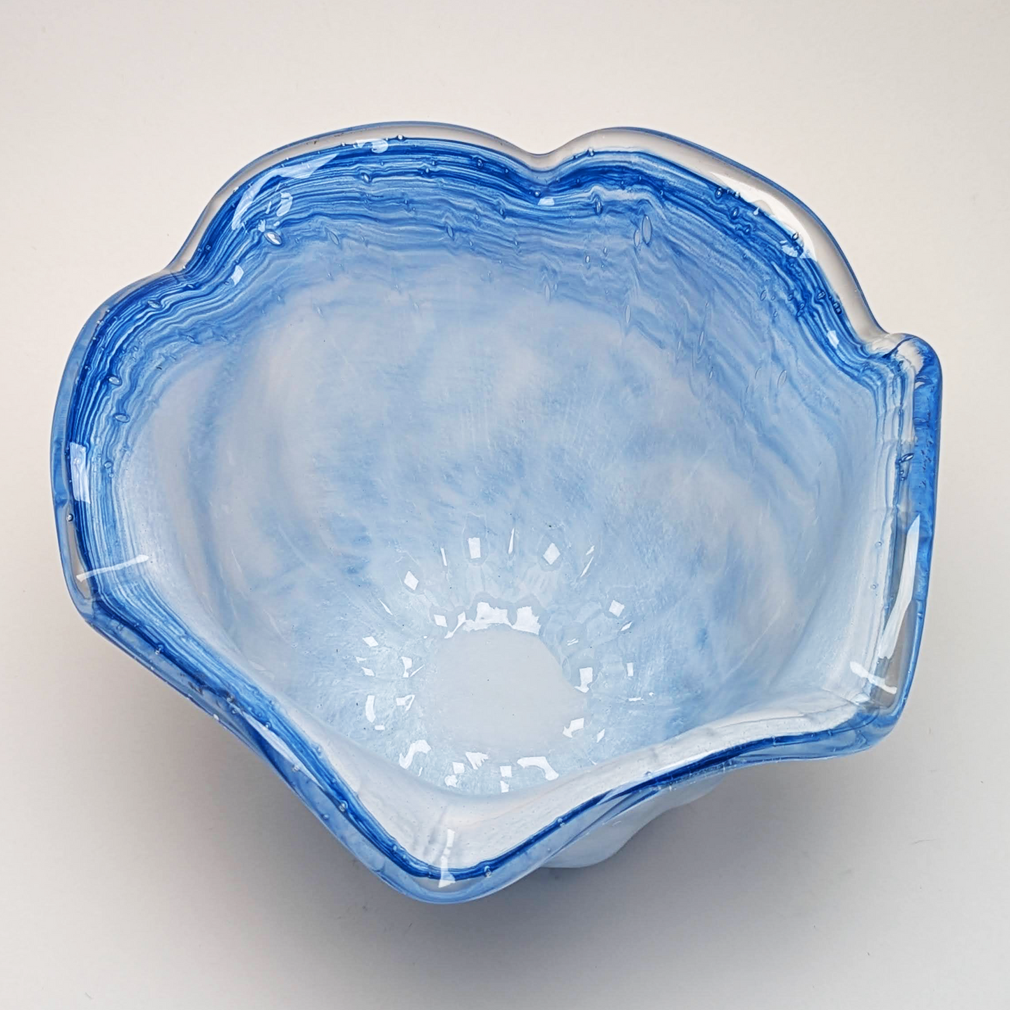 9 X 7 Blue "Murano-style" Bowl