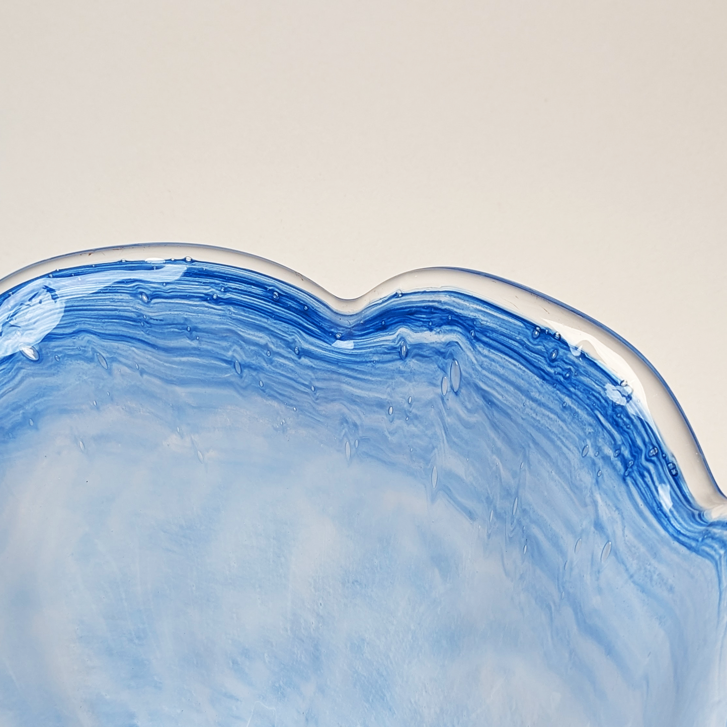 9 X 7 Blue "Murano-style" Bowl