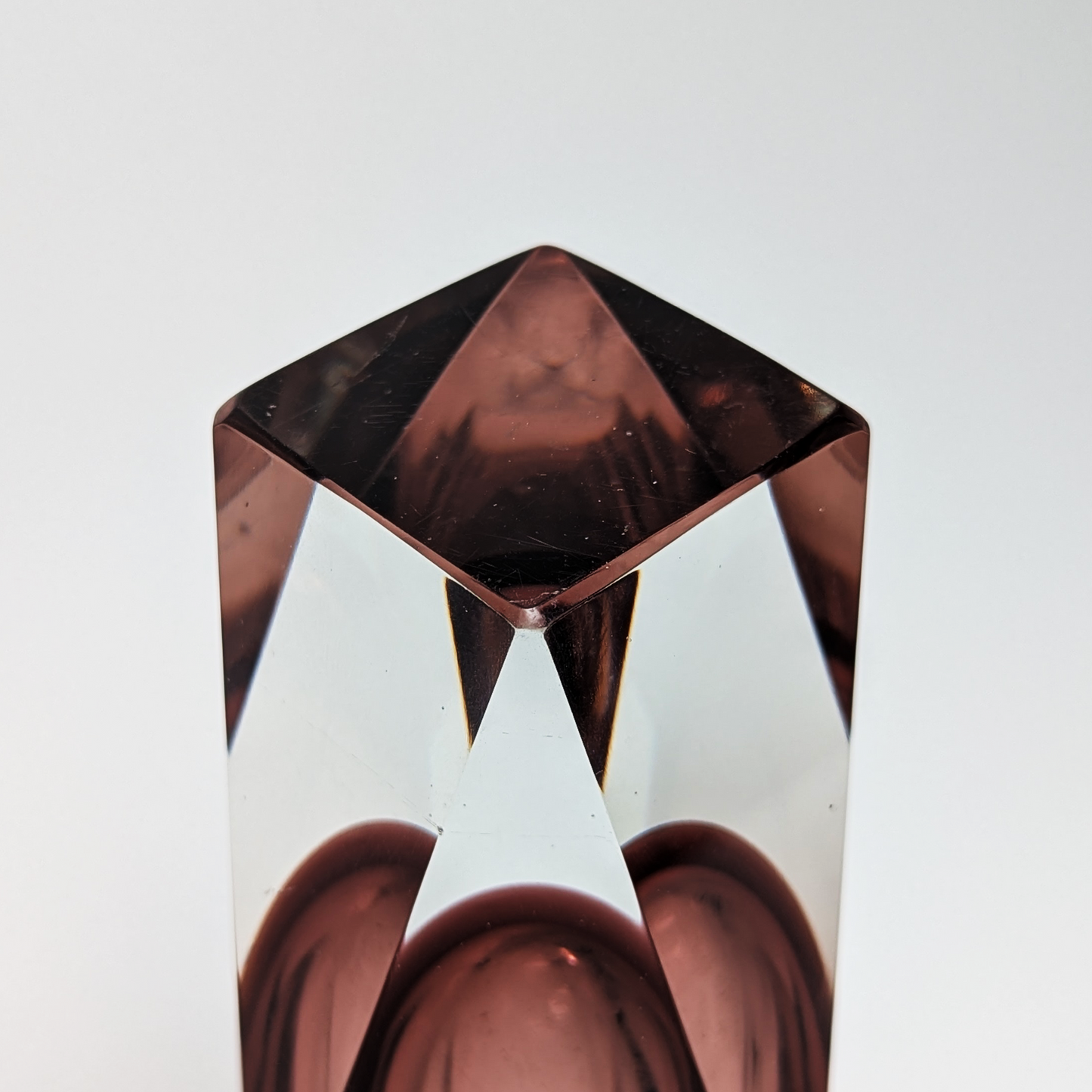 10" Cranberry Sommerso Vase