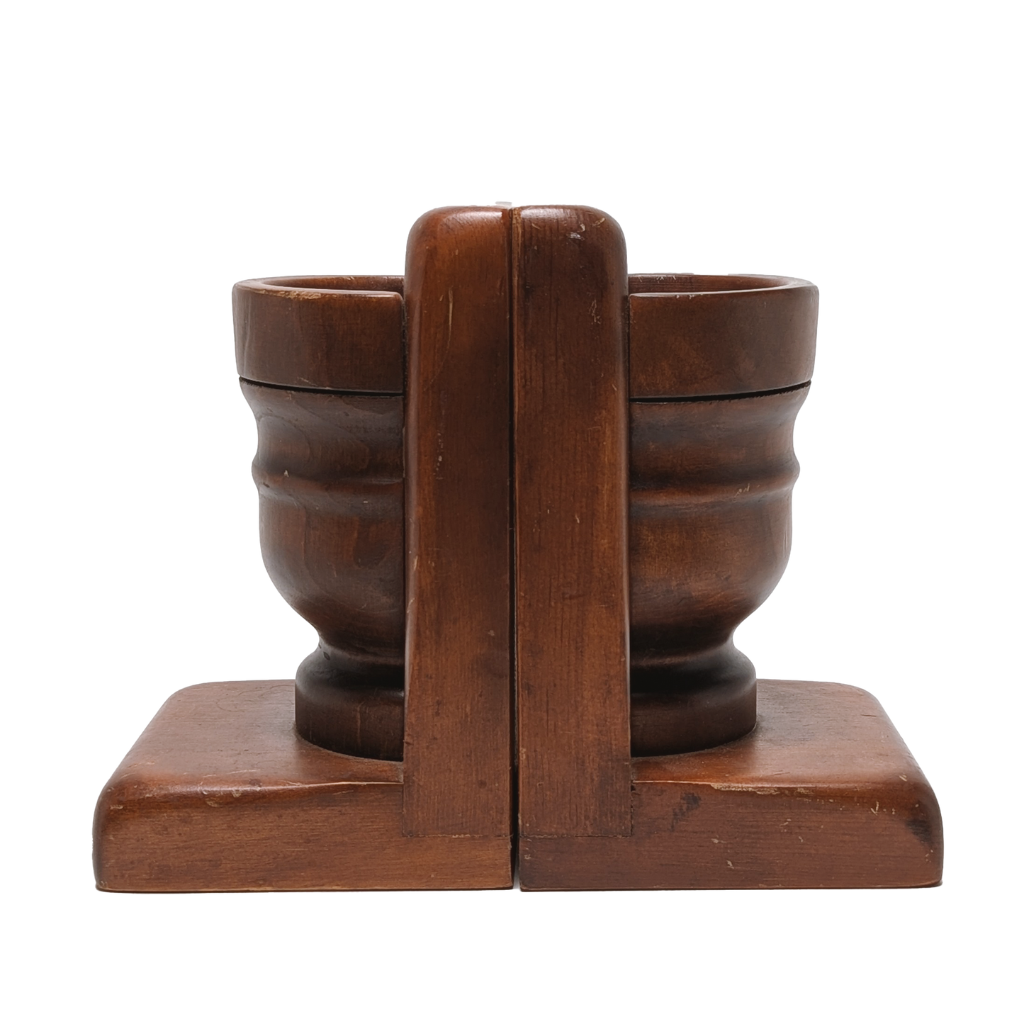 Mid Century Wood Bookend