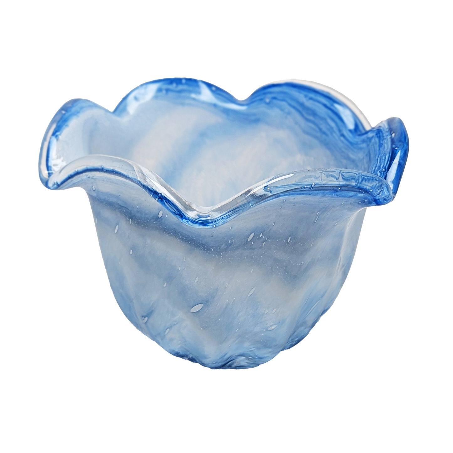 9 X 7 Blue "Murano-style" Bowl