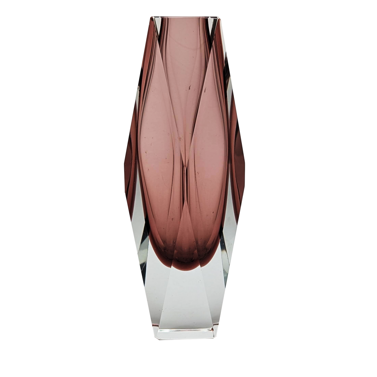 10" Cranberry Sommerso Vase