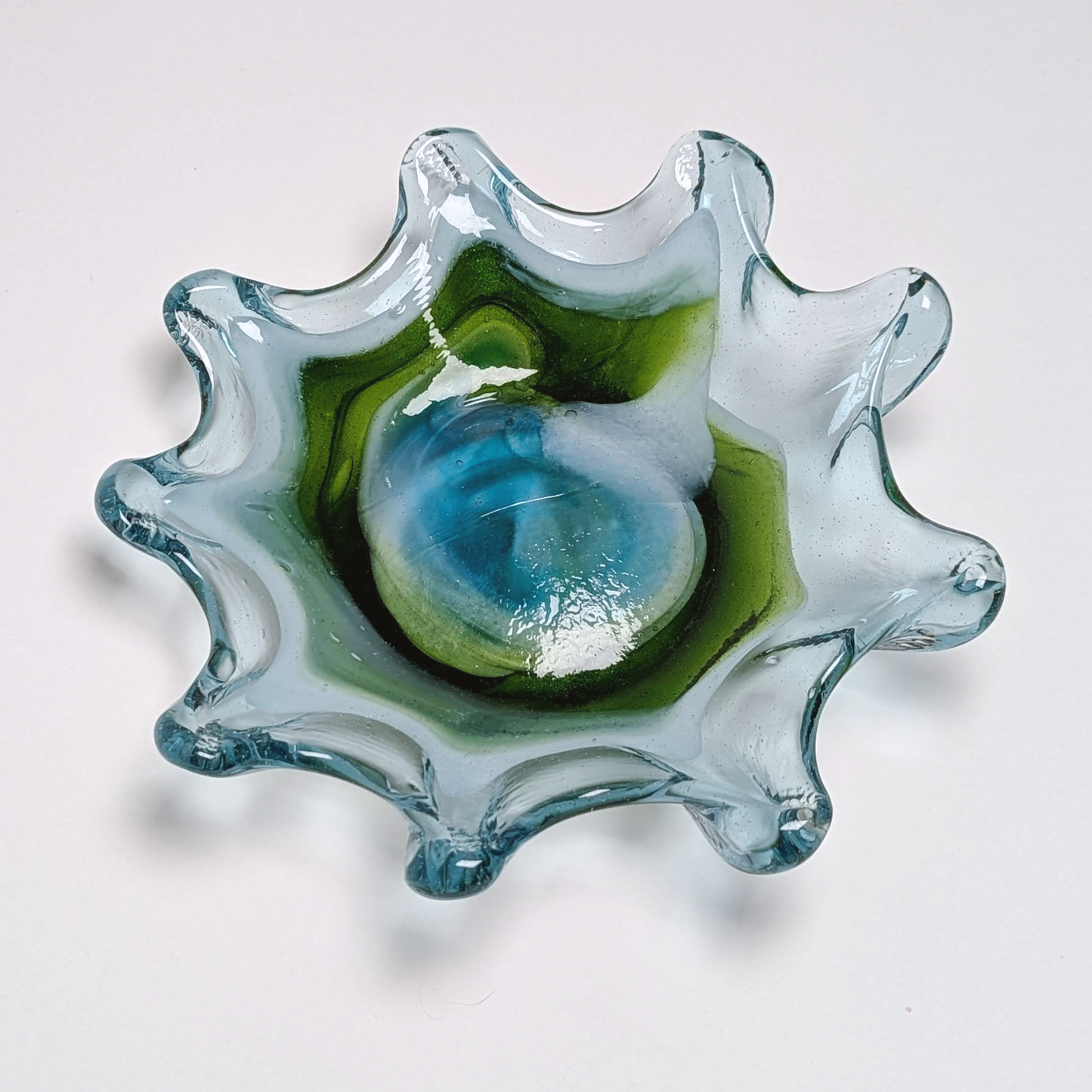 Simple 9" Art Glass Catchall